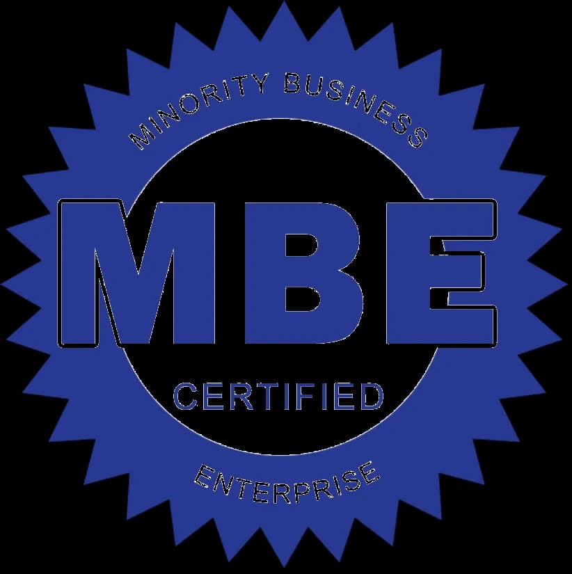 Logo representing Larry Love Cleaning as Minority Business Enterprise Certified
